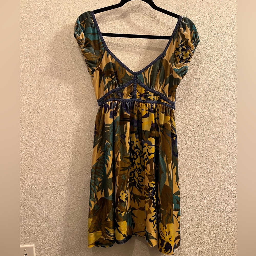 Free People Velvet mini dress